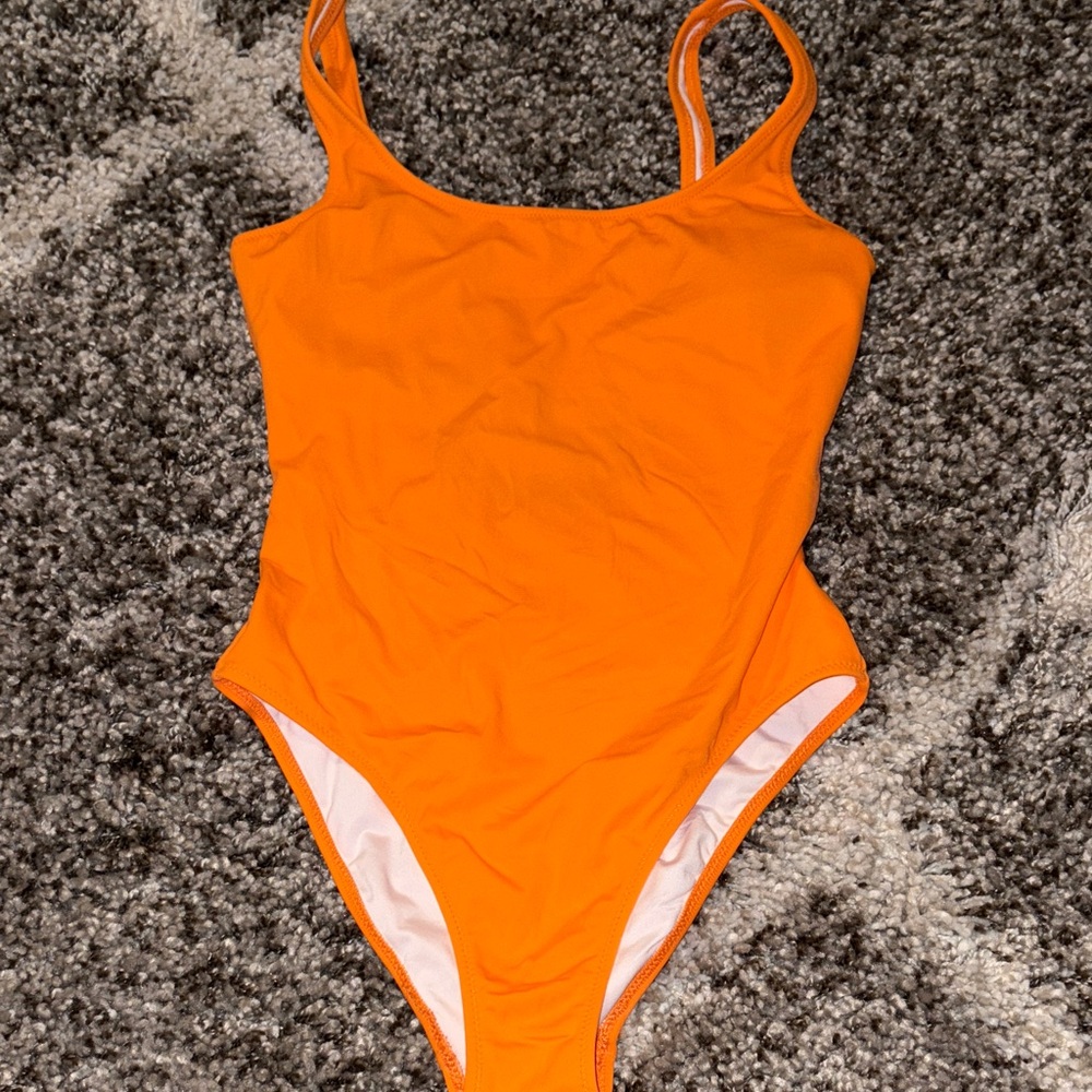 PINK Victoria's Secret Orange One Piece Swimsuit